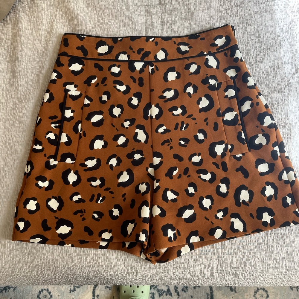 Zara Animal Print Shorts